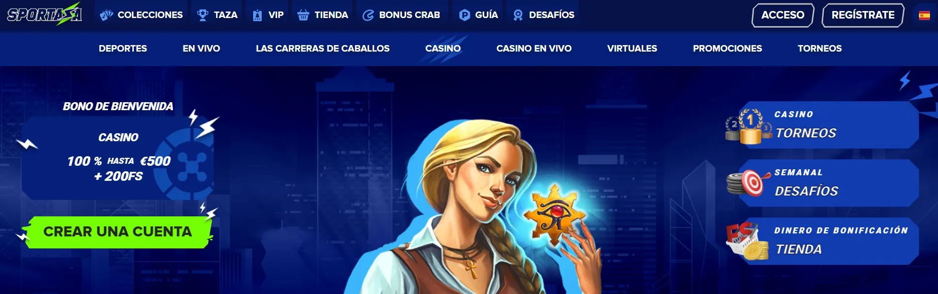 página principal casino
