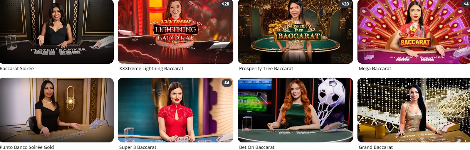 baccarat en vivo